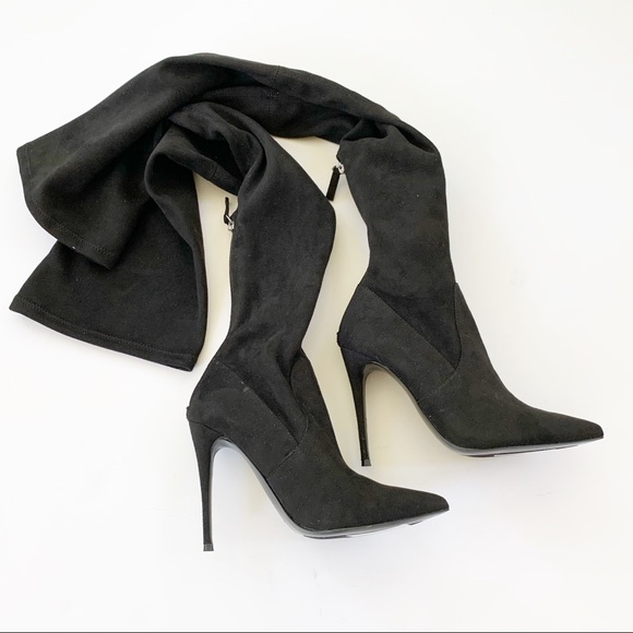 Steve Madden Dominique Vegan Over the Knee Boots - Picture 11 of 14